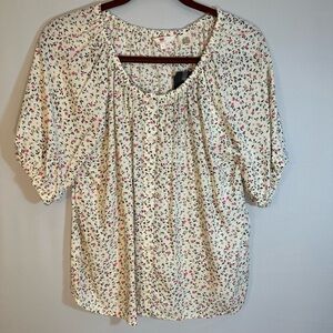 Levi’s Ditsy Print Blouse Size S Peasant Prairie Paisley Cottage Core Shirt Top